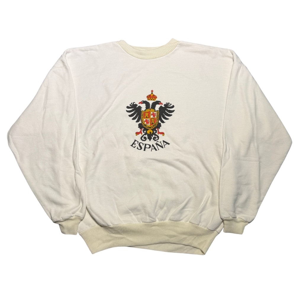 Vintage Espana Spain Coat of Arms Crewneck Sweatshirt XL